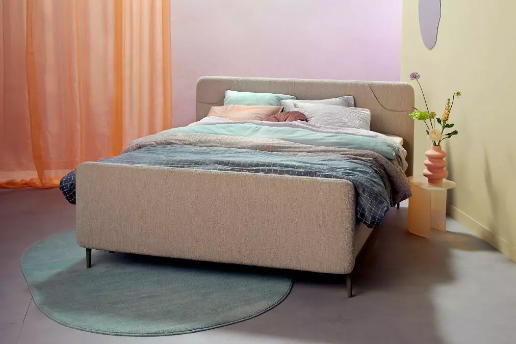 Pastelkleurige slaapkamer