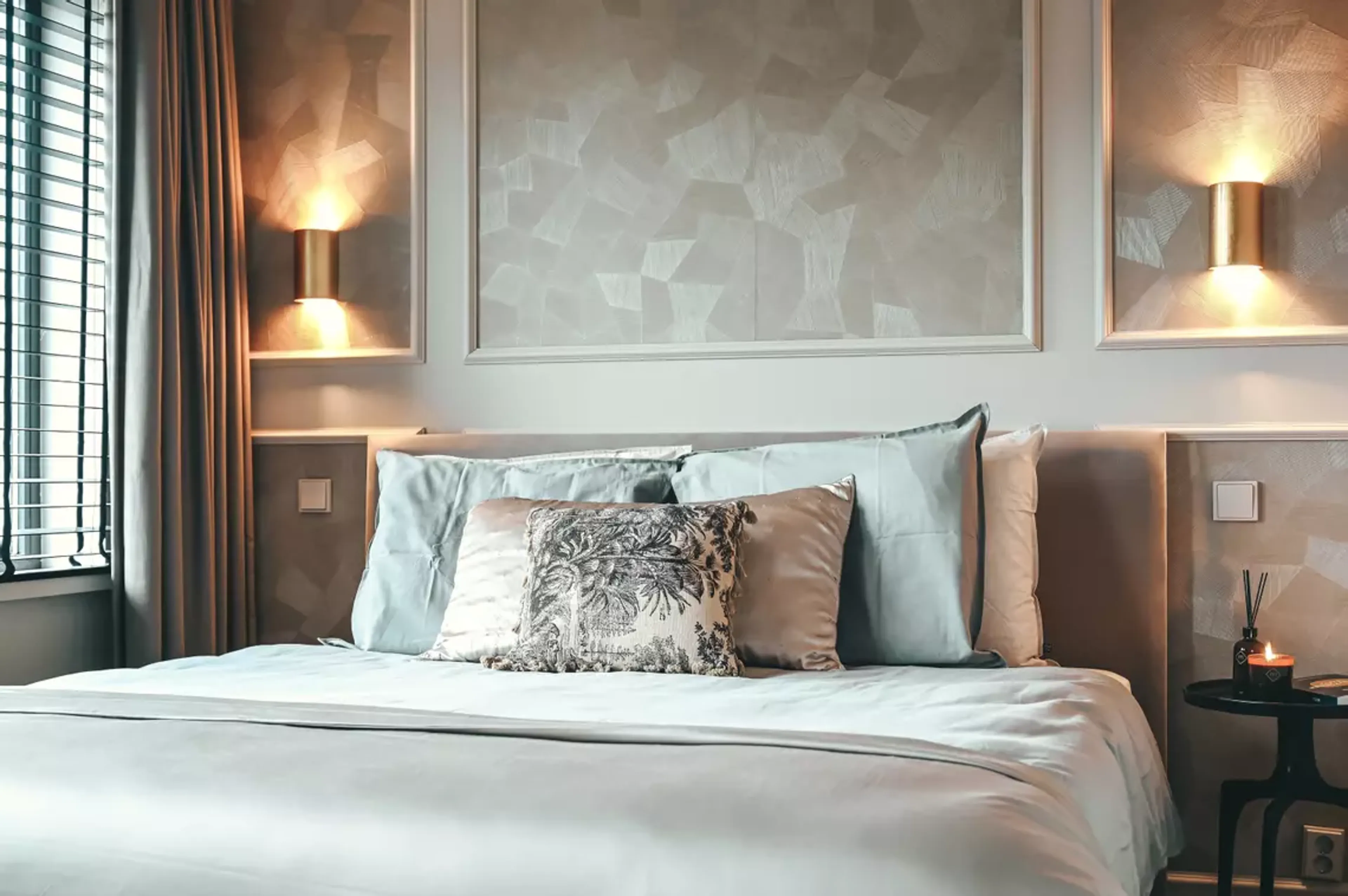 Binnenkijken in een hotel chique slaapkamer