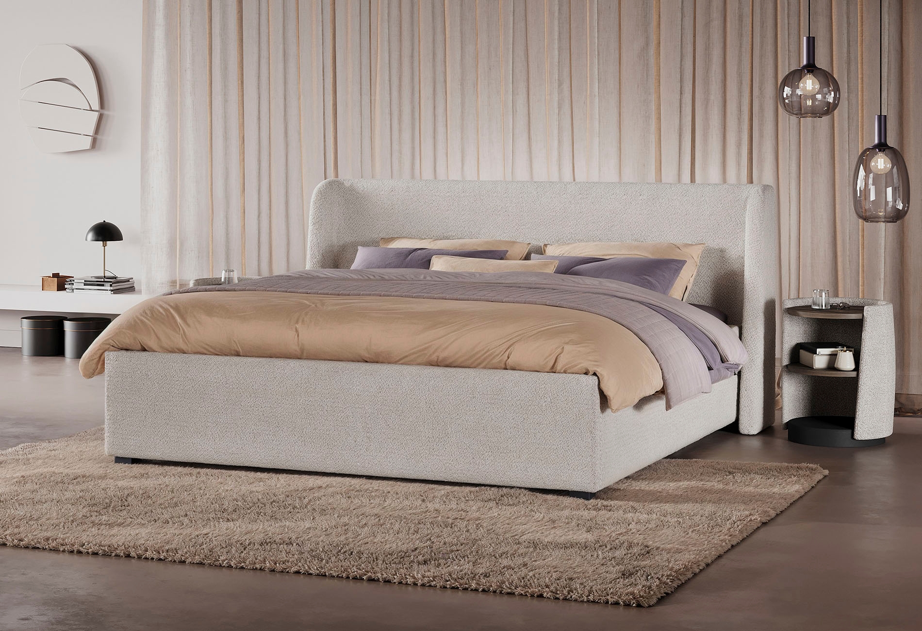 Gestoffeerd Bedframe Night Milan