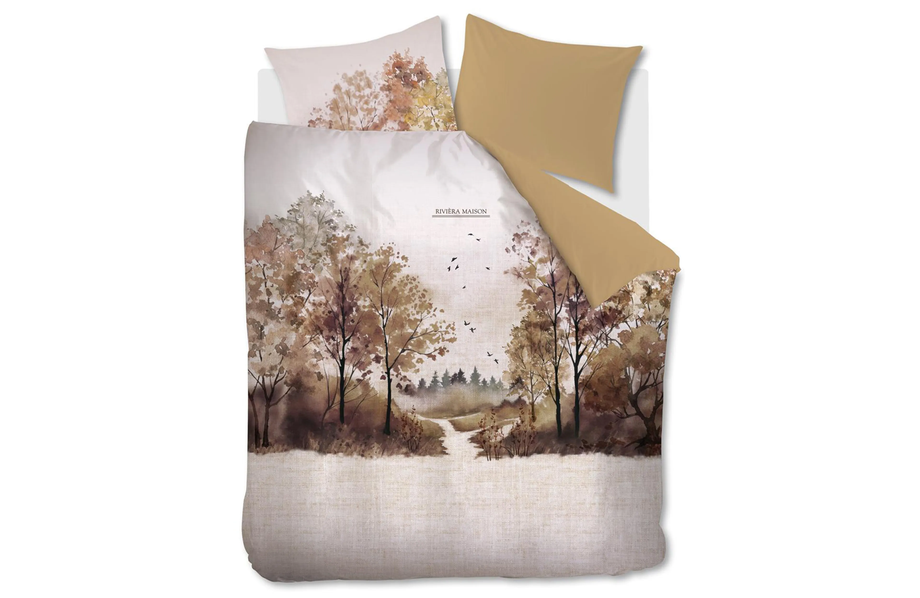 Rivièra Maison Aurelia Dekbedovertrek Brown