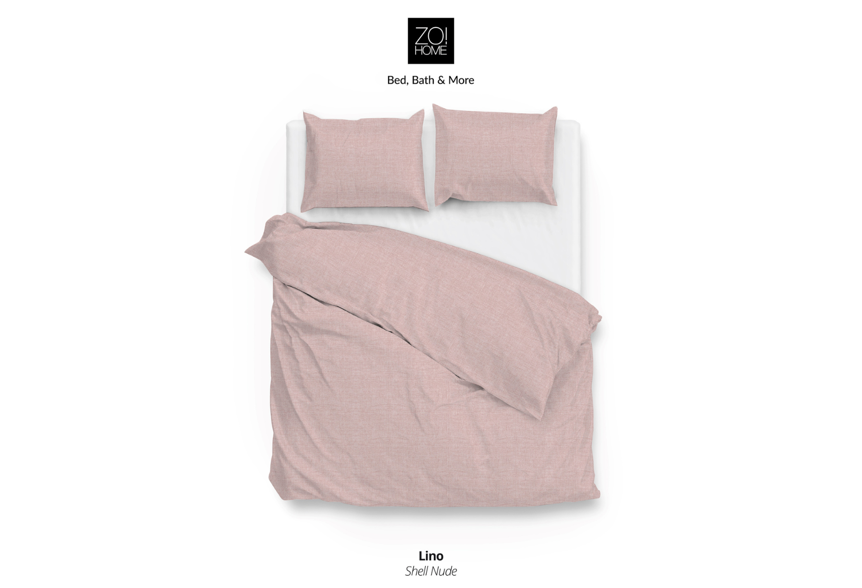 Zo!Home Lino Dekbedovertrek Shell Nude