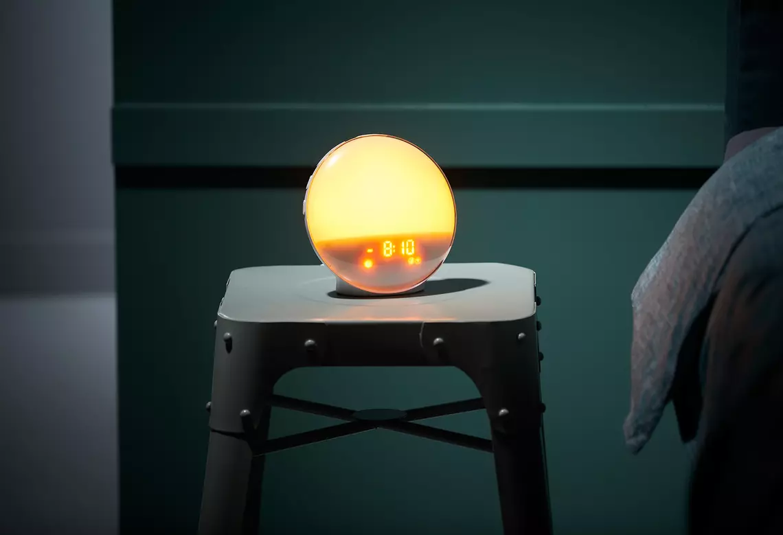 De eigenschappen van wake-up light Smart Deluxe  